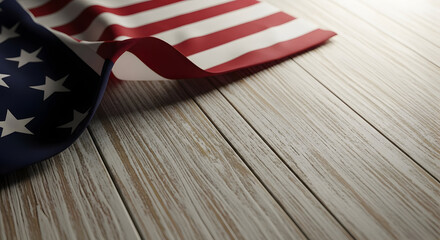 Obraz premium Memorial day tribute honoring fallen heroes with american flag and patriotic spirit