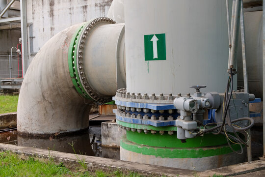 Industrial Water Treatment Plant Pipes and Valves