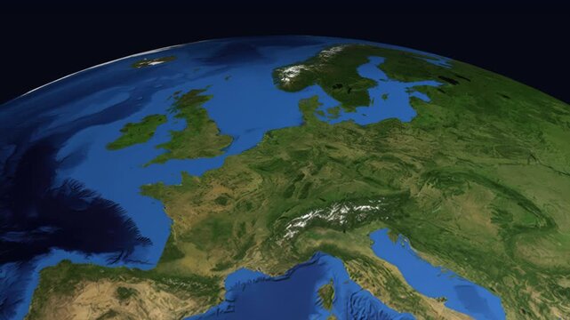 Animated Flight Path Map from London United Kingdom to Dublin Ireland