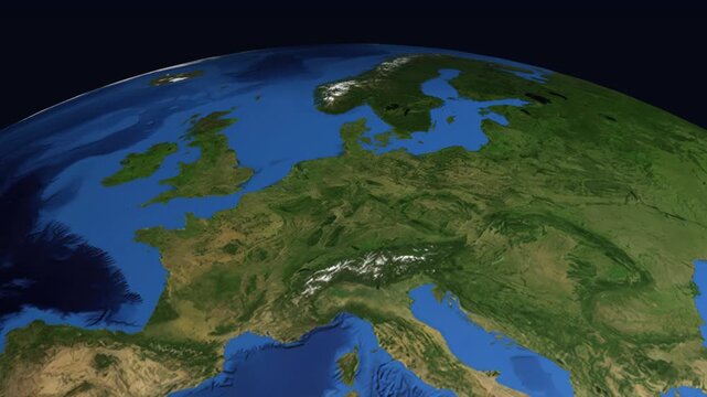 Animated Flight Path from London United Kingdom to Brussels Belgium