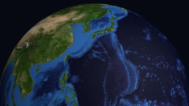 3D Earth Zoom Animation to Baghdad Airport and Middle Eastern Cities