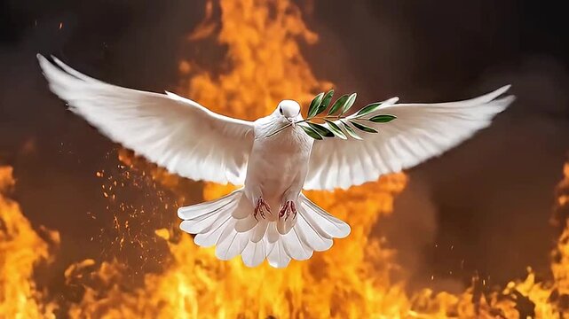 white dove in flight