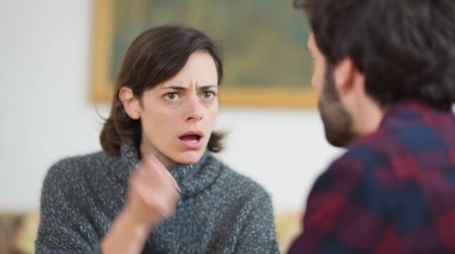 He is guilty: quarrel of spouses. Scold