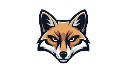 Obraz premium Fox head illustration on white background