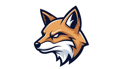 Obraz premium Fox head illustration on white background