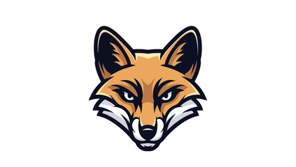 Fototapeta premium Fox head illustration on white background