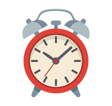 Alarm Clock Vector &ndash; Colored Table Clock