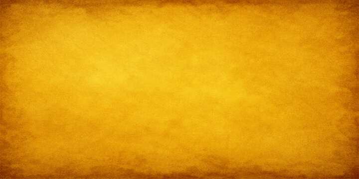 Abstract an aged and textured golden-yellow parchment paper, evokes feelings of nostalgia and history, and the subtle imperfections add character and depth. 