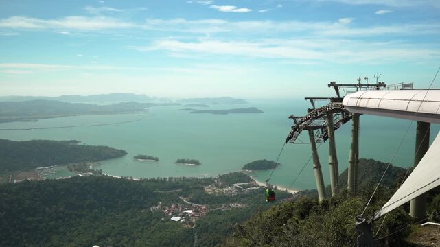 Langkawi Sky Bridge Cable Car SkyCab Andaman Sea viewpoint in Malaysia