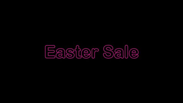 Easter Sale Spring Promotion Motion Graphics Background for Seasonal Marketing and Retail Advertising