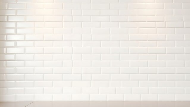 tenderfoot. Modern kitchen with matte white subway tile wall and clean grout lines. real-estate listings.