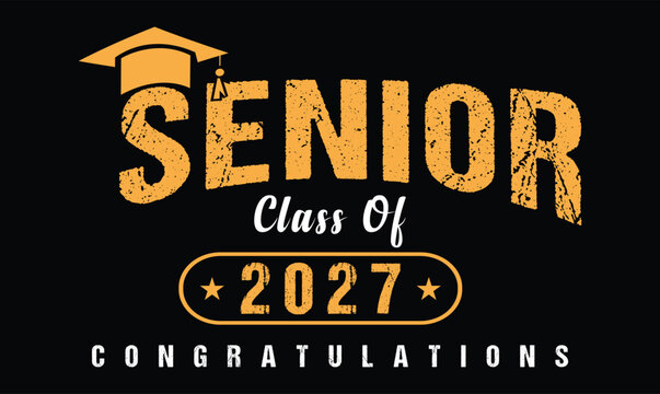 senior class of 2027 t shirt design