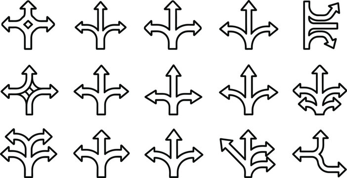 Stockline icon bundle diverse fleur de lis symbols for design needs