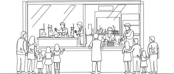 Obraz premium people in a restaurant, illustration of cafe interior