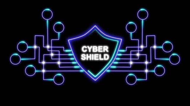 Cyber Shield Digital Security Graphic