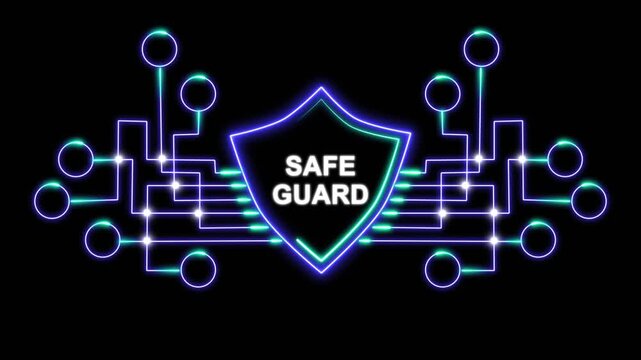 Safe Guard Shield Technology Illustration