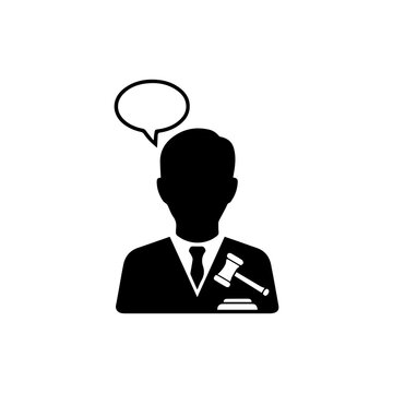 Online forum moderator icon symbolizing community management and discussion control Vector illustration