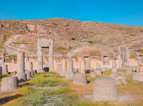 The palace of Xerxes at Persepolis - Persepolis, an ancient capital of Persian Empire - IRAN 