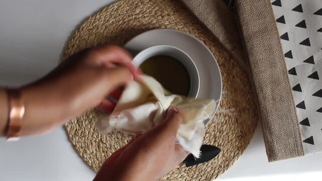 Filtering Moringa Oil Infusion Process