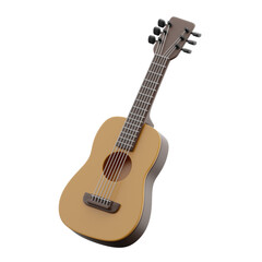 Obraz premium Acoustic Guitar 3d illustration