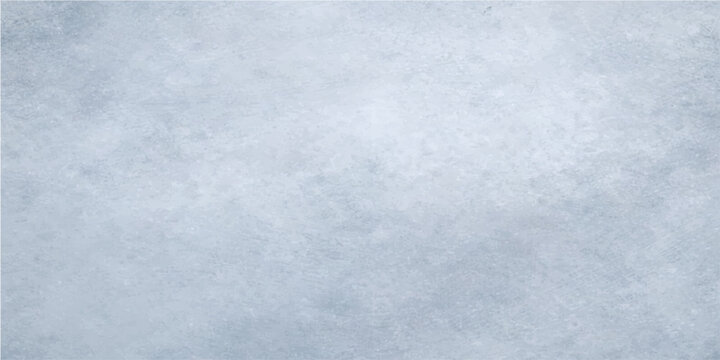 Abstract winter frost and blue grunge paper texture background featuring a frozen white snowflake pattern on a cold ice surface