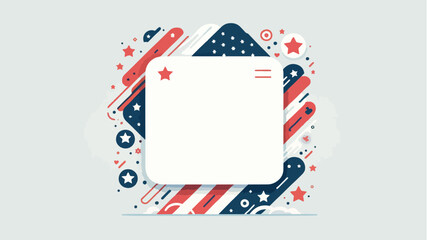 Obraz premium Patriotic American Flag Stars and Stripes Background