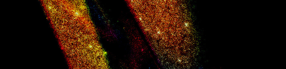 Fond céleste de nébuleuse avec particules rayonnantes, idéal pour art numérique. © enatabackground