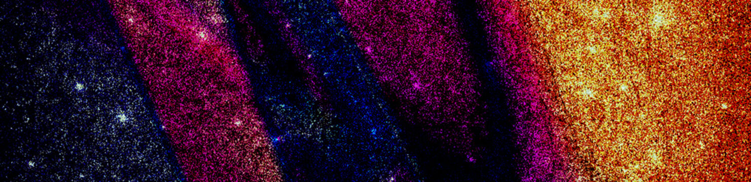 Design abstrait de galaxie avec profondeur cosmique lumineuse, adapt&eacute; aux visuels modernes.