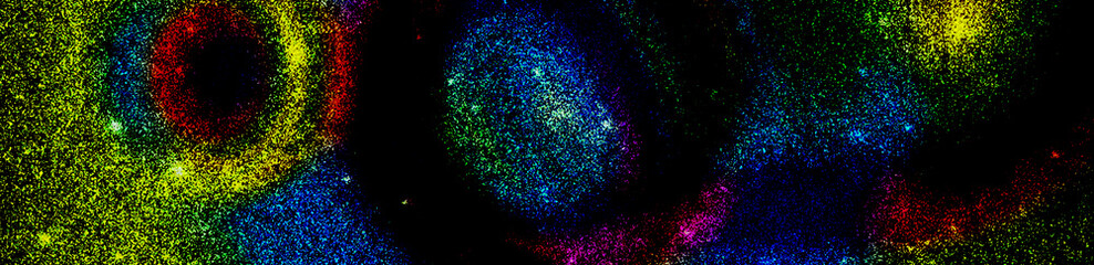 Fond cosmique lumineux avec ambiance galactique, idéal pour fonds d’écran et graphismes. © enatabackground