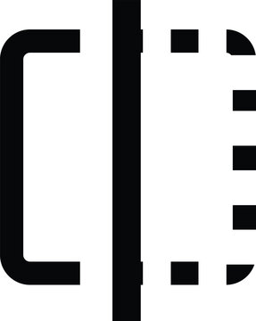Minimalist sidebar toggle layout icon vector
