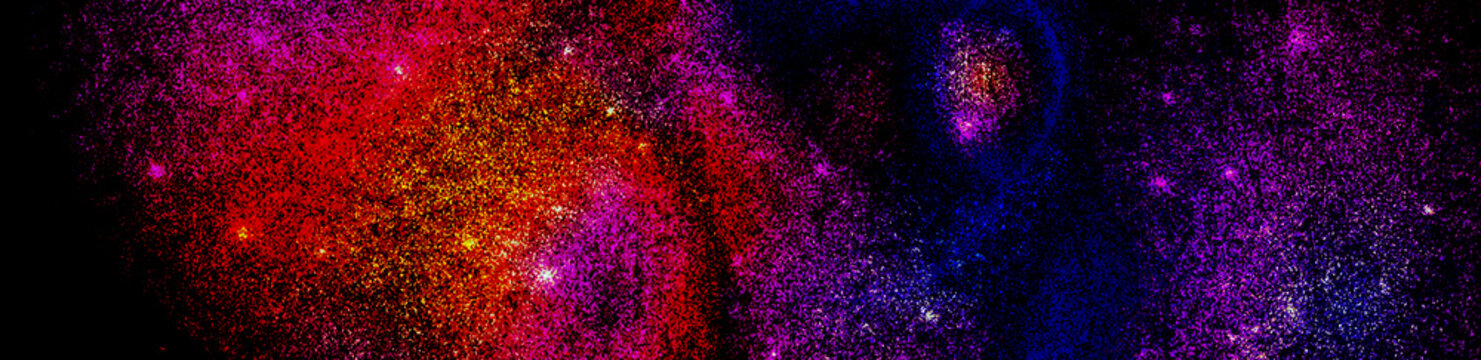 Fond cosmique lumineux avec atmosph&egrave;re galactique, parfait pour les fonds d&rsquo;&eacute;cran et graphismes futuristes.