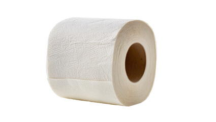 Fototapeta premium Clean, fresh white toilet paper roll, an everyday household essential for comfort and cleanliness.