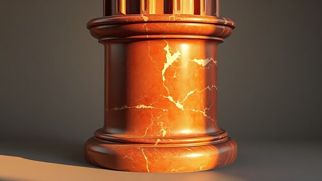 porphyry. A deep red porphyry column base from ancient Rome with a polished smooth surface and intricate veining. real-estate listings.
