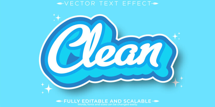 Water editable text effect, editable aqua and blue text style