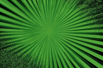 Obraz premium Abstract green starburst pattern with digital pixelation and dark background emanating vibrant energy and dynamic motion suitable for graphic design and modern art