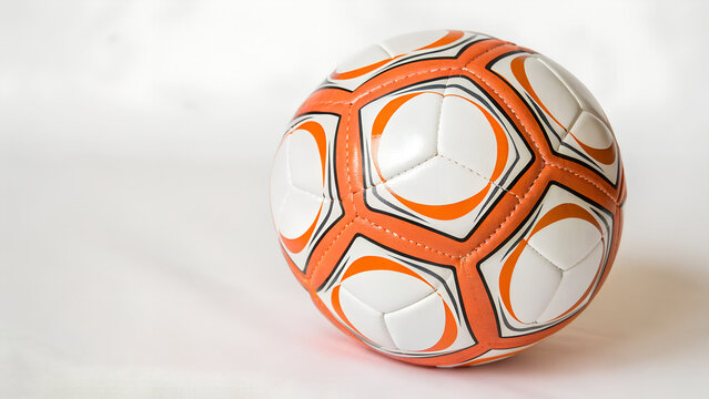 Orange and White Soccer Ball