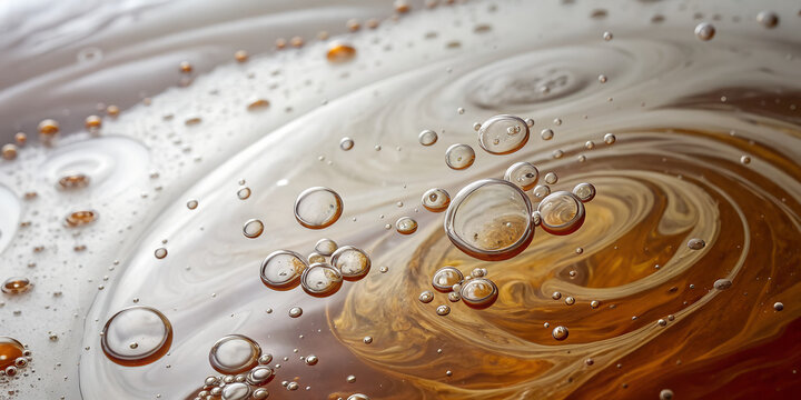 Abstract Macro of Liquid with Bubbles and Dynamic Motion