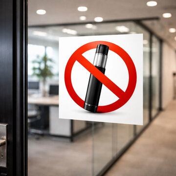 prohibici&oacute;n uso de vapo en esta zona
