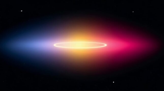 Space, Nebula and Galaxy with Cosmic Ring Formation around a Bright Star in Deep Black Universe Background for Science Illustration. Astronomy, Astrophysics and Celestial Phenomena with Stellar Dust