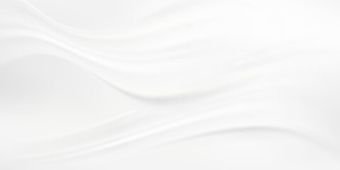 Obraz premium Modern 3D White Abstract Background with Dynamic Curved Wave Structure and Minimalist Architecture