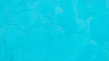Fototapeta premium Blue Cracked Wall Texture Background