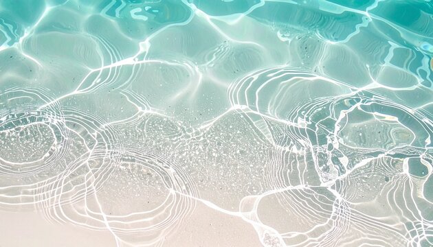 心洗われる静寂と開放感を演出。中央に十分な余白を確保した、清潔感のあるエメラルドブルーのバックグラウンド