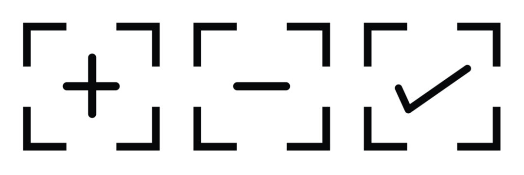 Full screen vector black icons. Set of full screen and exit full screen icon. . Scalability icons in flat style for web site, mobile app. Vector illustration with white background EPS10