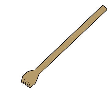 grandson's hand Simple illustration
孫の手　イラスト