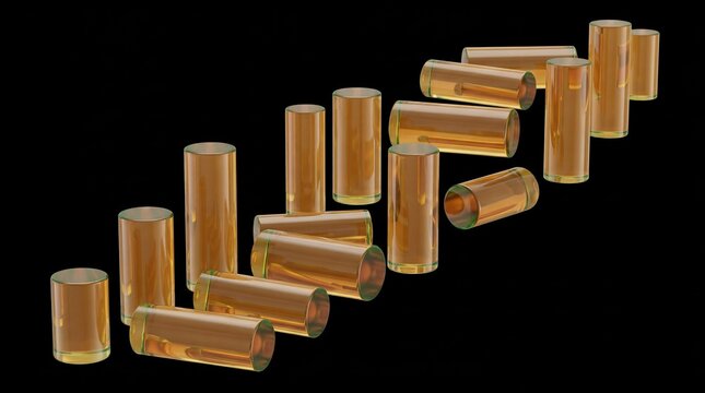 bullets on black background