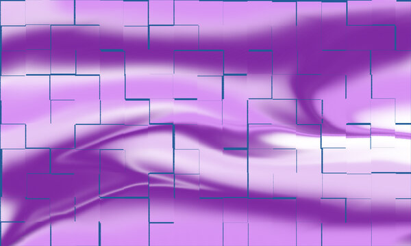 Abstract fluid dynamics visualization with grid overlay and color gradients