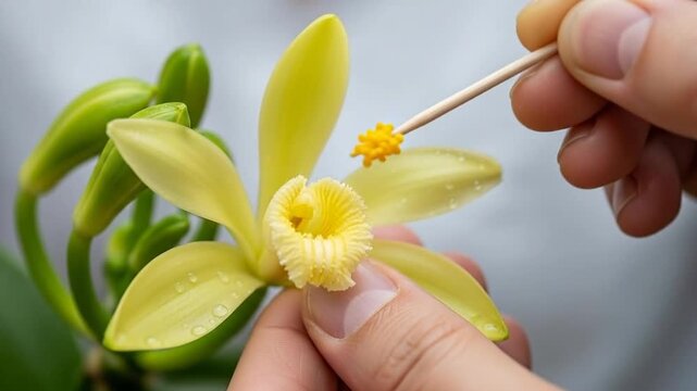 Vanilla Flower Pollination - A Detailed Look at the Process.
