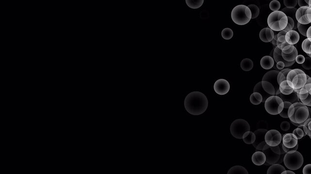 White Bubbles Particles Video Transition with Alpha Channel