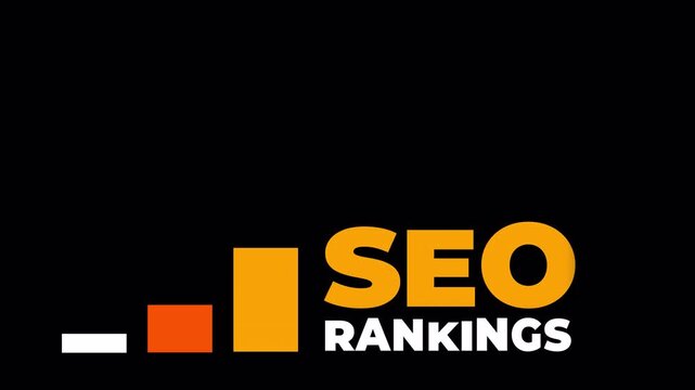Animated Bar Chart Showing SEO Rankings Growth