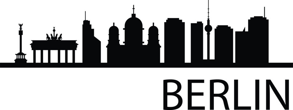 Berlin skyline prepared in vector